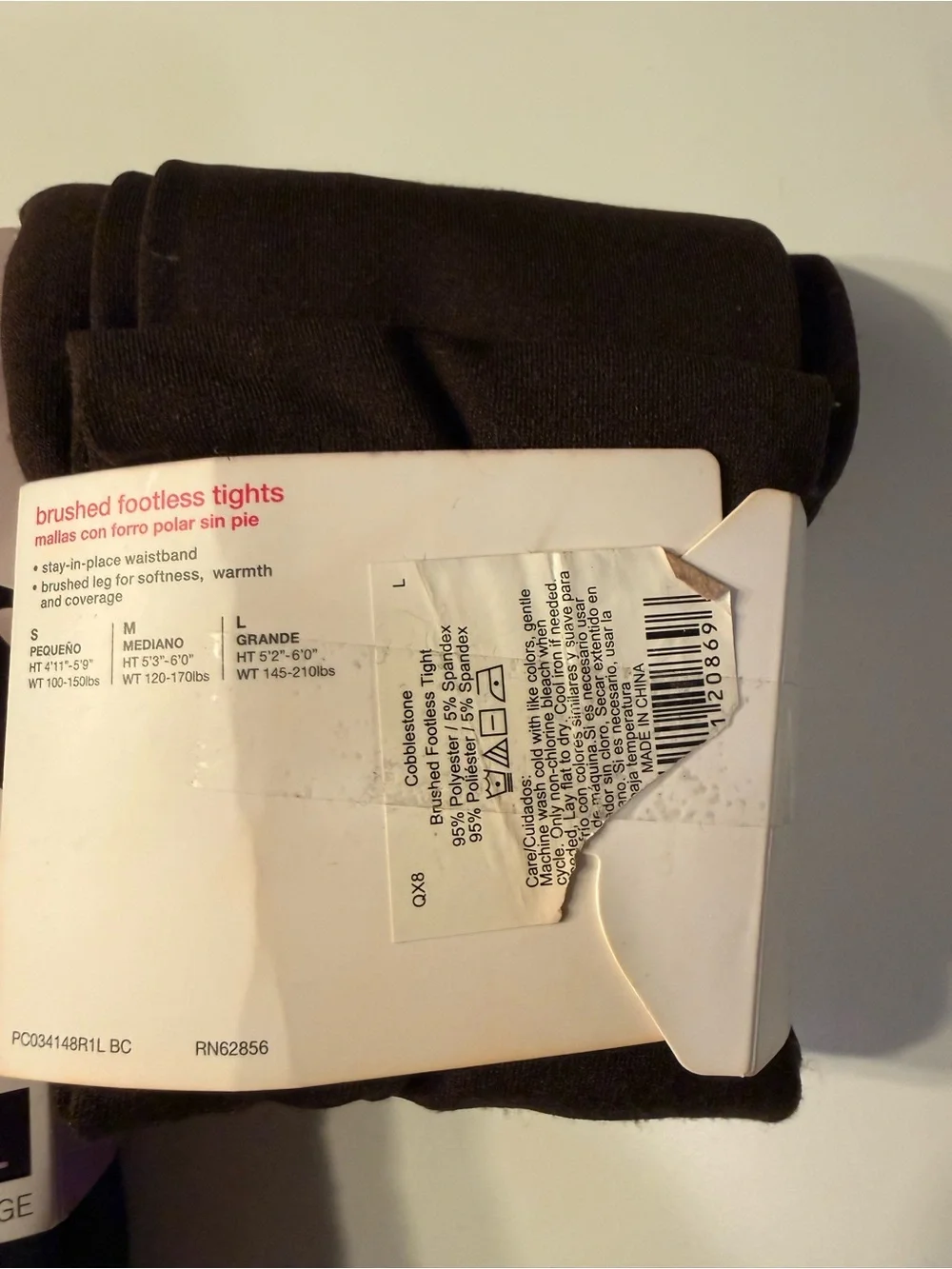 pantyhose lot Large, Karen Scott, Apt 9 Black Out, No Nonsense Brush